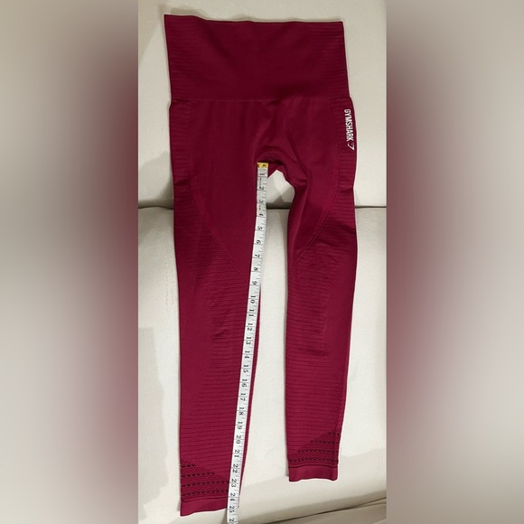 Gymshark Pink Red Leggings Size S - Picture 6 of 13